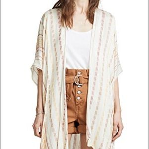Free People gauzy shawl kimono - NEW w/ tag